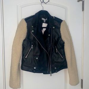 NEW ✨ Leather & Sherpa Jacket